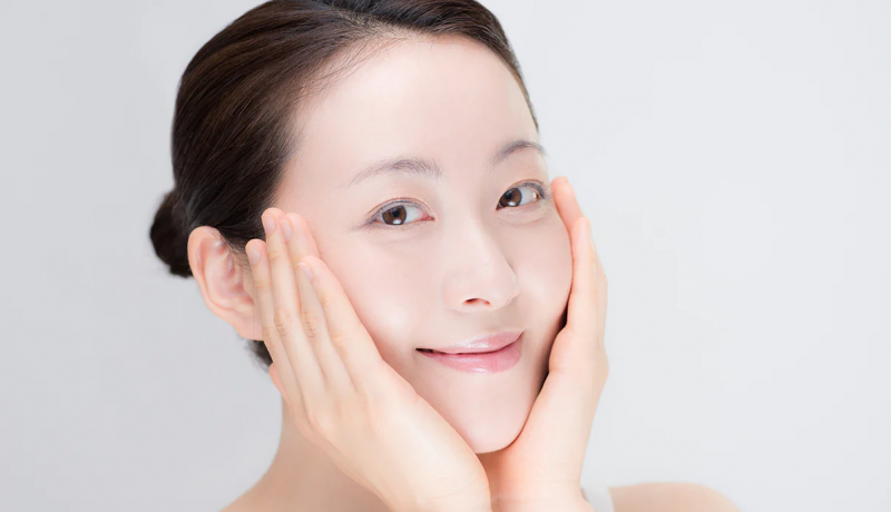 làn da căng bóng của phụ nữ Nhật